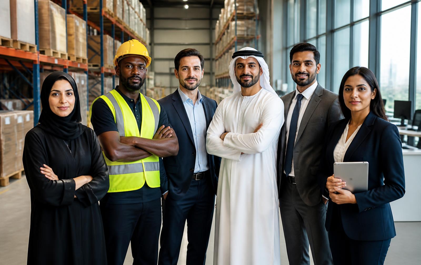 Team members across operational and corporate roles
